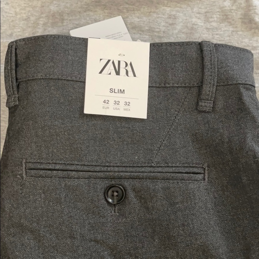 NEVER WORN. Zara Charcoal Slim fit Pants